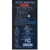 ADAPTADOR AC/DC ADAPTER  EPS-3 / G40DD-120300-A / NO: 350000007823 /  ENTRADA VCA 100-120V /  SALIDA VCD 12V - 3.0A / 60Hz / EPS-3 / MODELO G40DD-120300-A 	